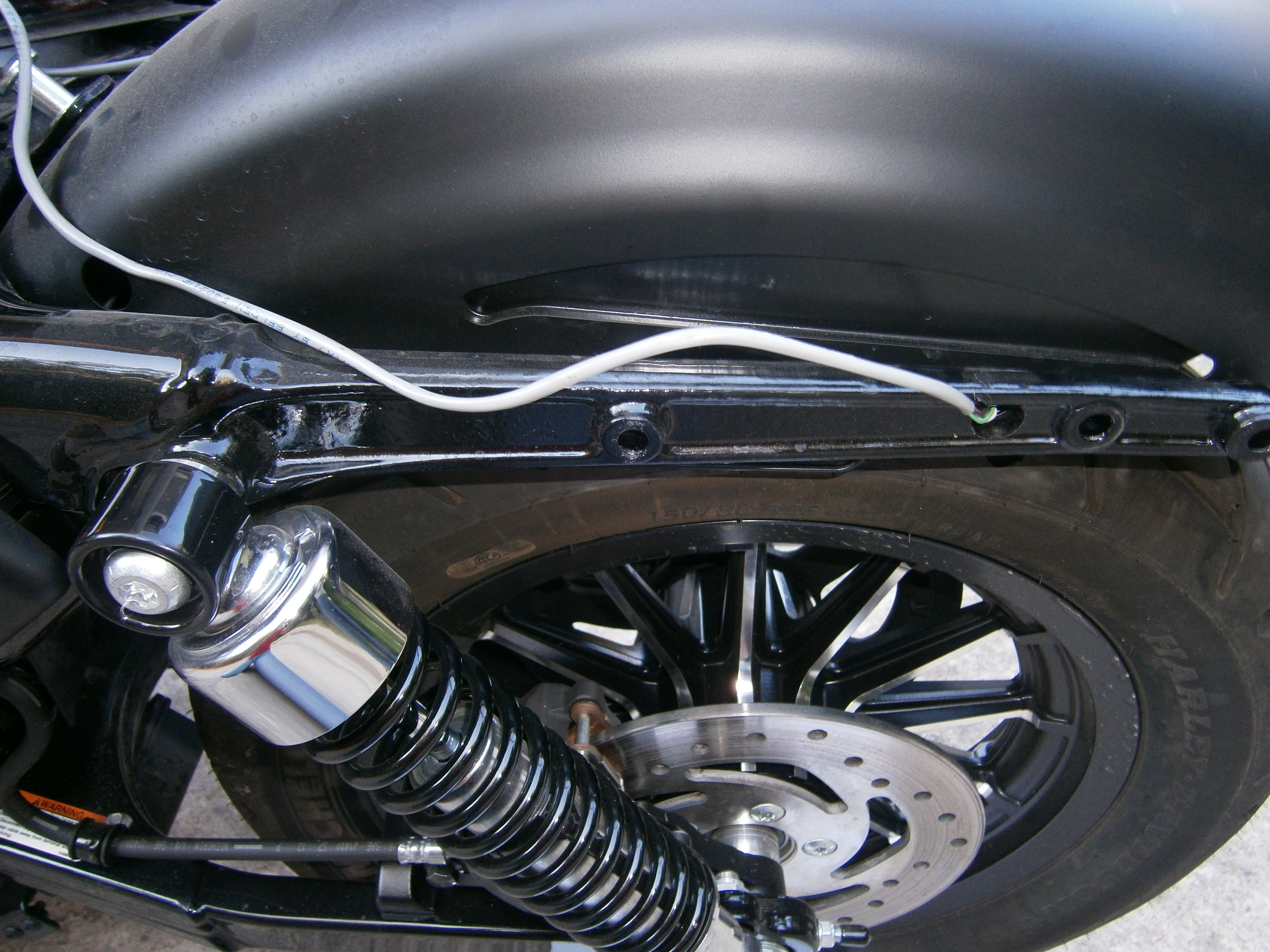 How-to: Install Side-Mount License Plate on a Harley ... motorcycle led tail light wiring diagram for harley 